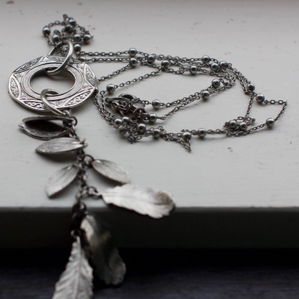 Long Feather Necklace